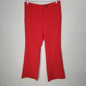 Ann Taylor Red The Madison High Waist Trouser Size 14